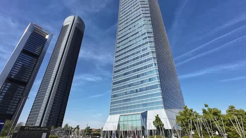 Office Building in Madrid, Spain Stock Footage 277053438