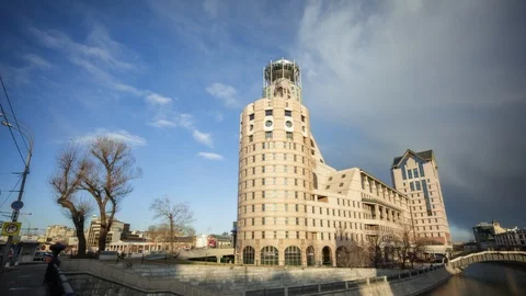 Office building, Moscow Stock Footage 124132339