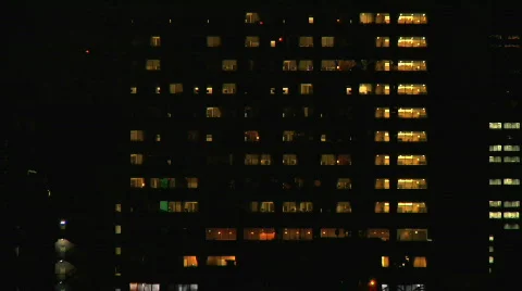 Office Building At Night Stock-Footage 719918