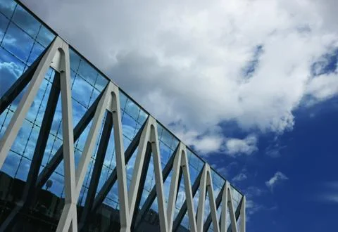 Office building reflections Stock Photos