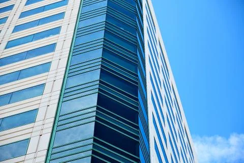 Office building on sky background. Stock Photos
