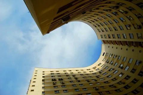 Office Building On Sky Background. Stock Photos