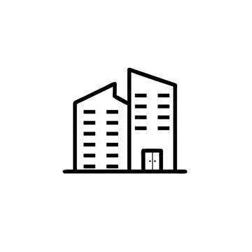 Office building skyscraper  vector icon イラスト素材