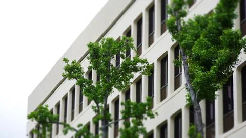 OFFICE BUILDING IN THE TILT SHIFT EFFECT Fotos de archivo