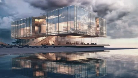 Office Building Timelapse Stock Footage 244071820