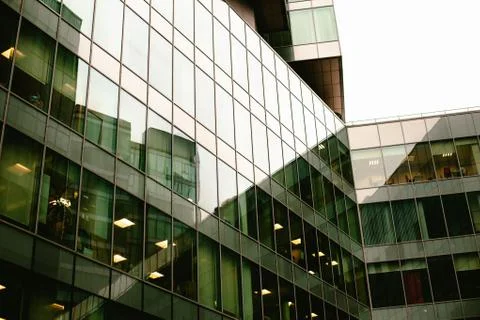 Office building-transparent Foto stock