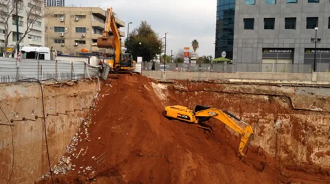Office Building Under construction - Habarzel 30 Tel Aviv Israel Stock Footage 34393861