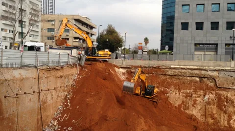 Office Building Under construction - Habarzel 30 Tel Aviv Israel Stock Footage 34393892