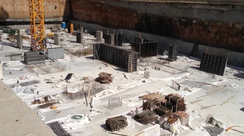 Office Building Under construction - Habarzel 30 Tel Aviv Israel Stock Footage 40578529