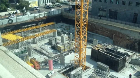 Office Building Under construction - Habarzel 30 Tel Aviv Israel Stock Footage 42129187
