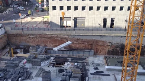 Office Building Under construction - Habarzel 30 Tel Aviv Israel Stock Footage 42129296