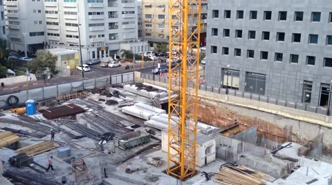 Office Building Under construction - Habarzel 30 Tel Aviv Israel Video stock 43341267