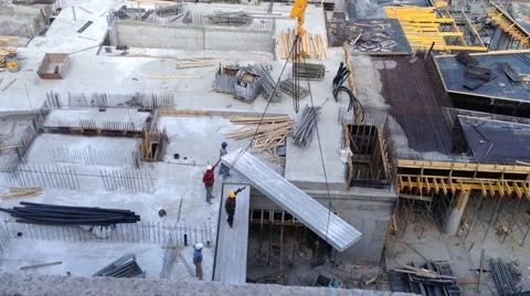 Office Building Under construction - Habarzel 30 Tel Aviv Israel Video stock 43380495