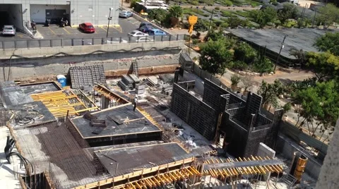 Office Building Under construction - Habarzel 30 Tel Aviv Israel Stock Footage 44759719
