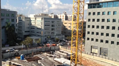 Office Building Under construction - Habarzel 30 Tel Aviv Israel Stock Footage 44762124