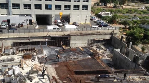 Office Building Under construction - Habarzel 30 Tel Aviv Israel Stock Footage 48564863