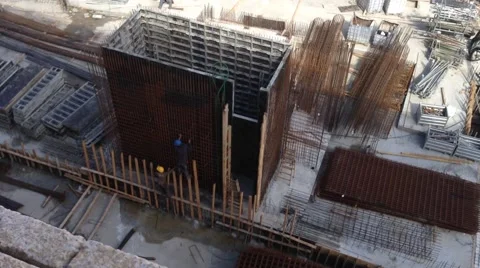 Office Building Under construction - Habarzel 30 Tel Aviv Israel Video stock 48572009