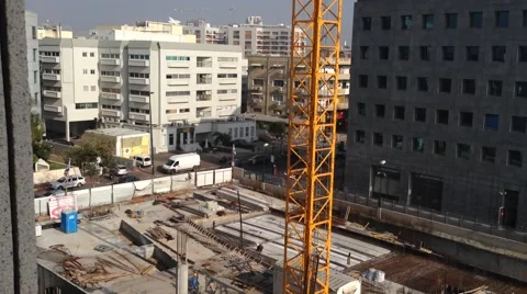 Office Building Under construction - Habarzel 30 Tel Aviv Israel Stock Footage 48573447