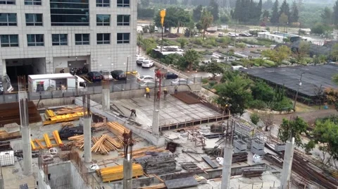 Office Building Under construction - Habarzel 30 Tel Aviv Israel Video stock 48613843