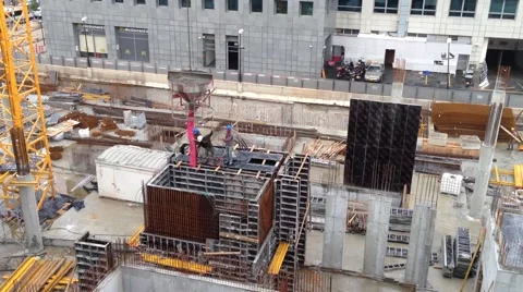 Office Building Under construction- Habarzel 30 Tel Aviv Israel Stock Footage 48613932