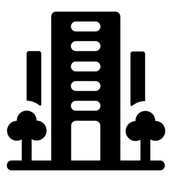 Office Building Vector Ilustración de archivo