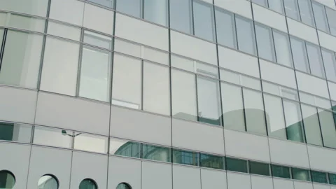 Office building windows and bottom view of skyscraper Stock Footage 239227302