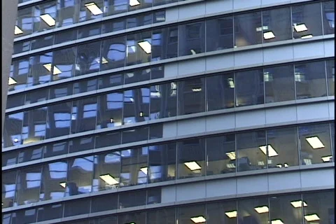 Office Building Windows 库存影片 297972