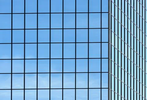Office building windows in grid. Stock Photos