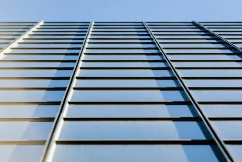 Office building windows in perspective. 스톡 사진