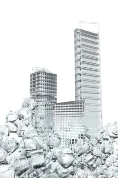 Office buildings.  abstract concept Stockillustratie