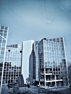 Office buildings complex Foto stock