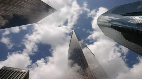 Office Buildings Dramatic Stock Footage 1996853