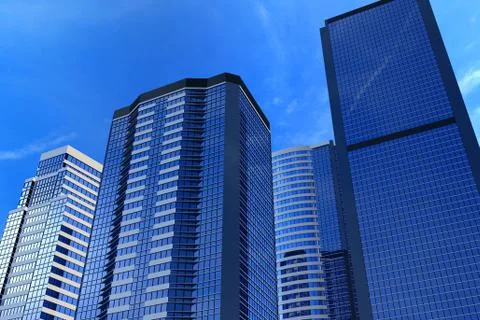 Office buildings Illustrazione stock