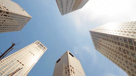Office buildings time lapse Stock Footage 896710