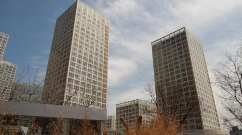 Office buildings time lapse Stock Footage 911482