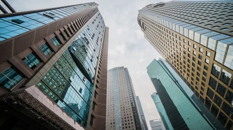 Office buildings time lapse Stock Footage 41003528