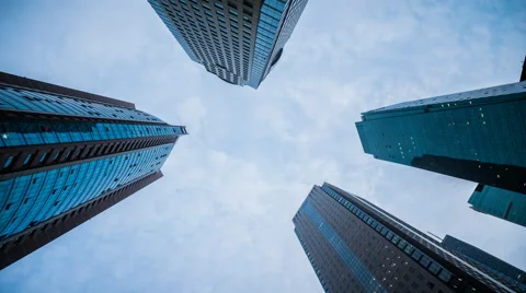 Office buildings time lapse Stock Footage 41033283