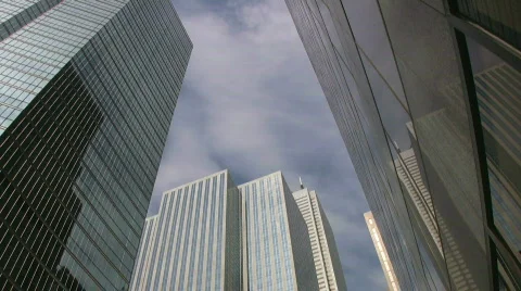 Office buildings. Timelapse. Stock Footage