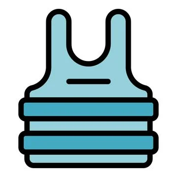 Office bulletproof icon vector flat Illustrazione stock