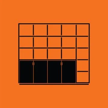 Office cabinet icon Stock Illustration