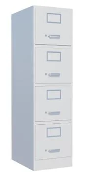 Office cabinet isolated over white background Stock-Illustration
