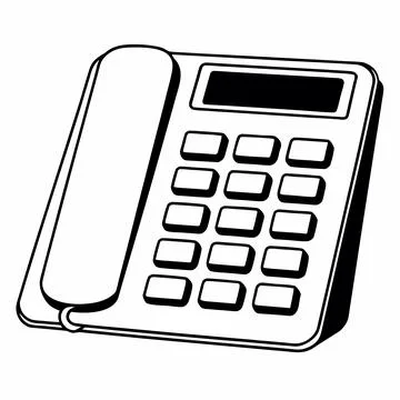 Office Calculator Flat Vector Design Stock Illustration
