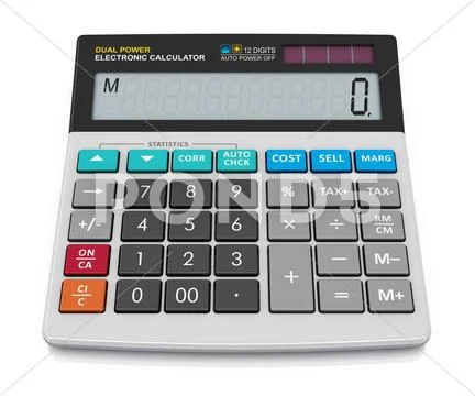 Office calculator Stock Illustration