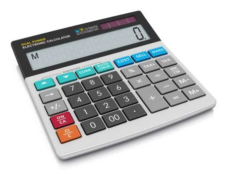 Office calculator Stock Illustration