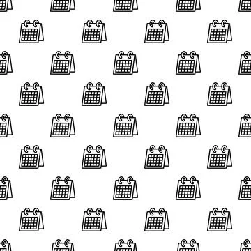 Office calendar pattern seamless Stock Illustration