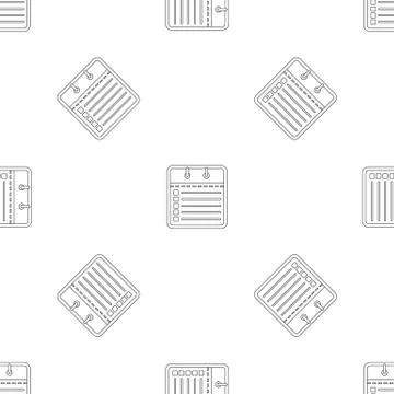 Office calendar pattern seamless vector Stock Illustration