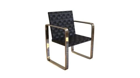 Office chair 3d rendering isolated Stock Illustration