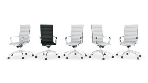 Office chair concept . 3d rendering Stock Illustration
