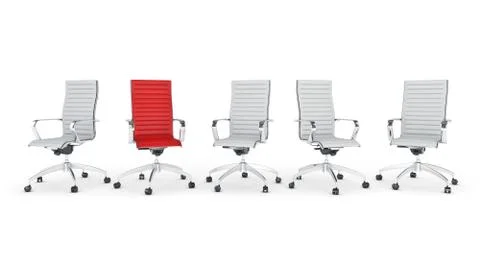 Office chair concept . 3d rendering Stock Illustration