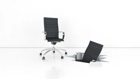 Office chair concept . 3d rendering Stock Illustration